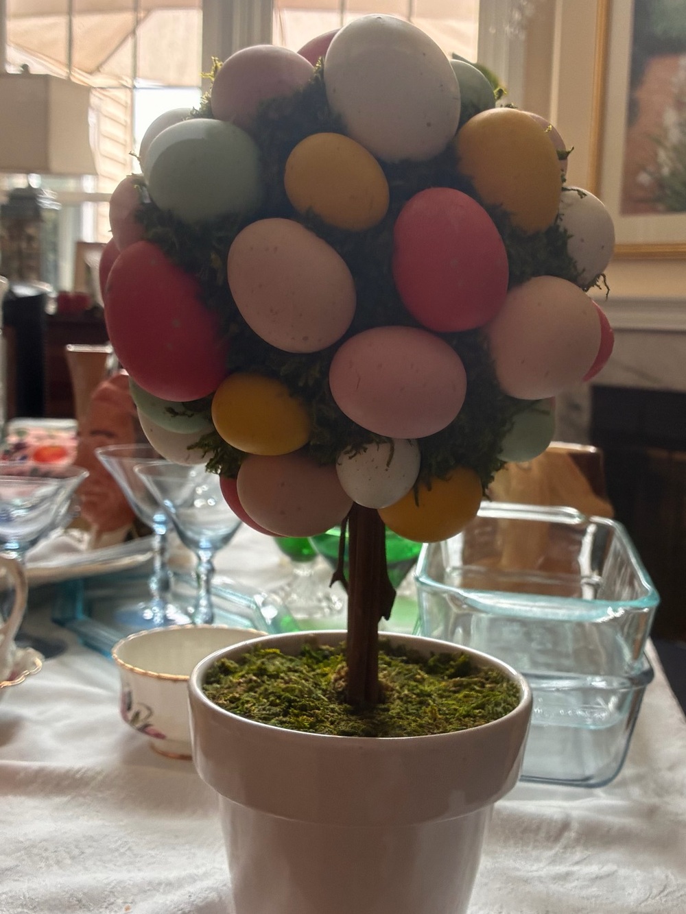 Easter Egg Topiary Tree - Pastel Egg Decor